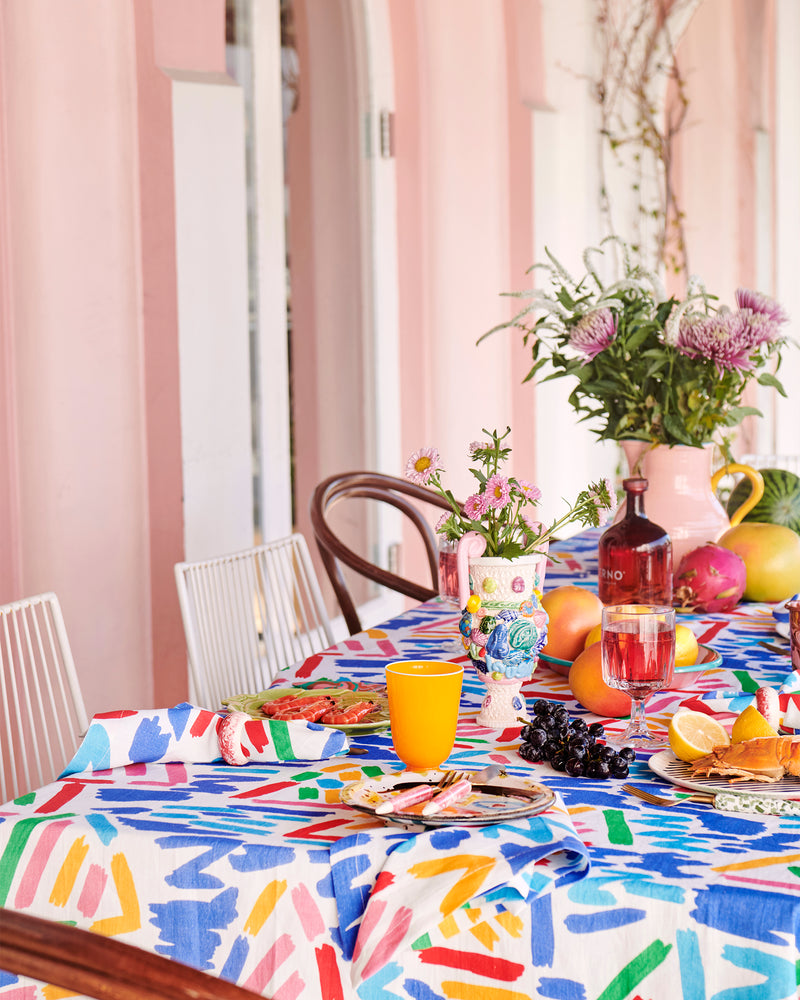 Kip&Co X Ken Done Little Tackers Round Linen Tablecloth