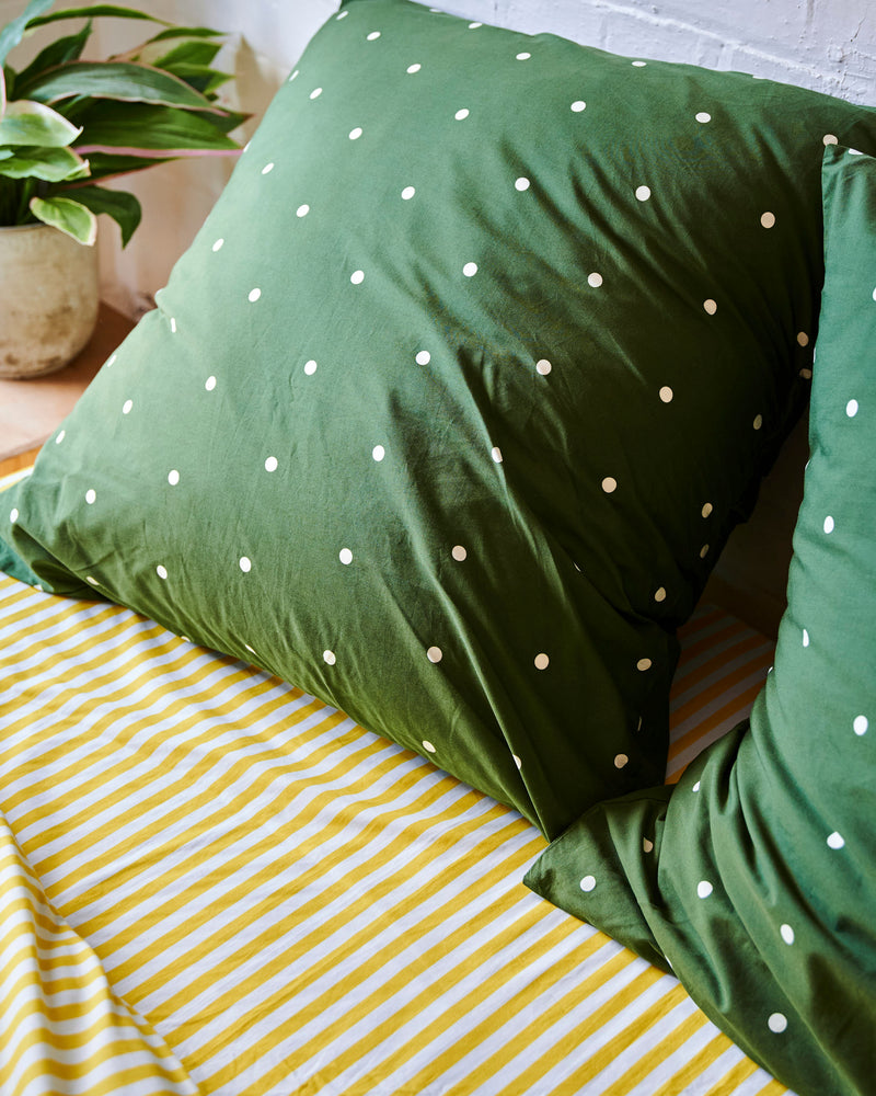 Polkadot Cactus Organic Cotton European Pillowcases