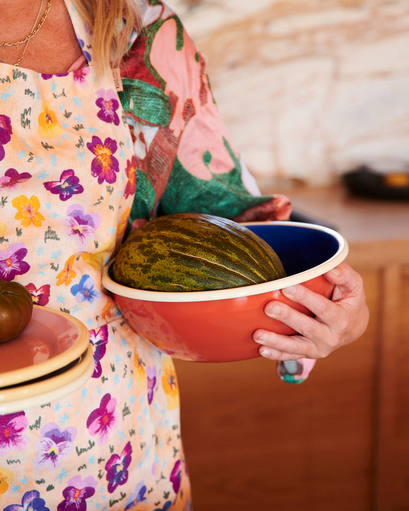 Nomad Block Colour Enamel Salad Bowl