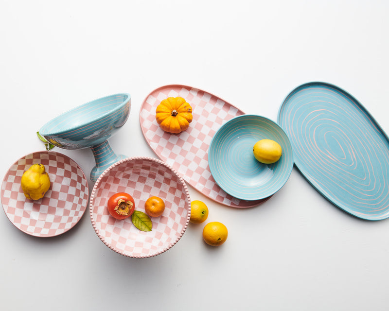 Checkered Bowl 2P Set