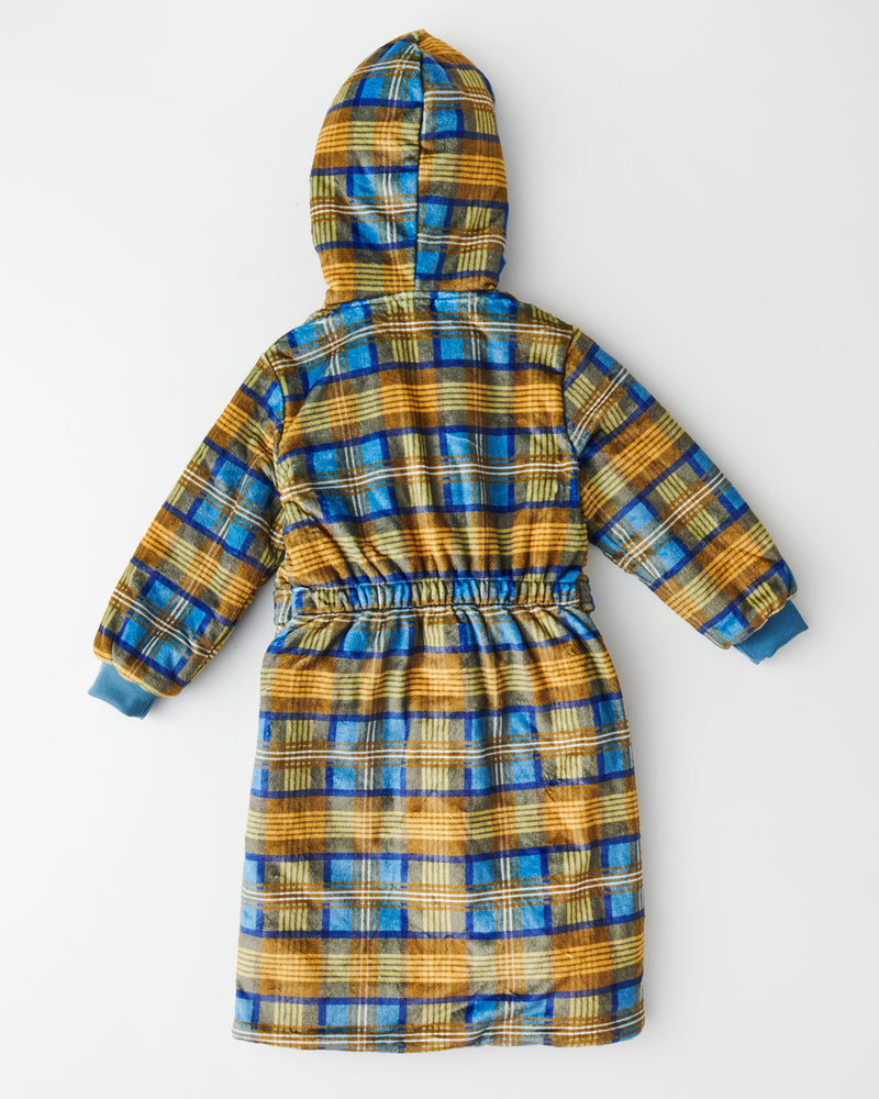 Cosy Tartan Kuddle Kids Robe