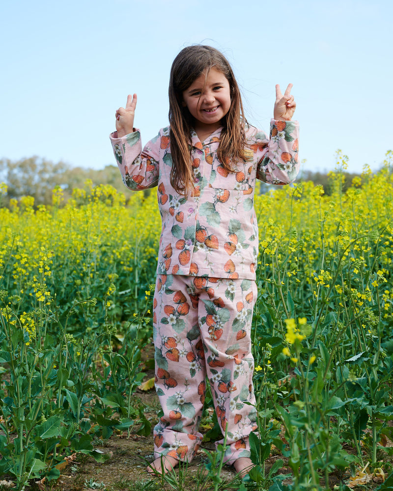 The Patch Flannelette Long Sleeve Shirt & Pant Pyjama Set