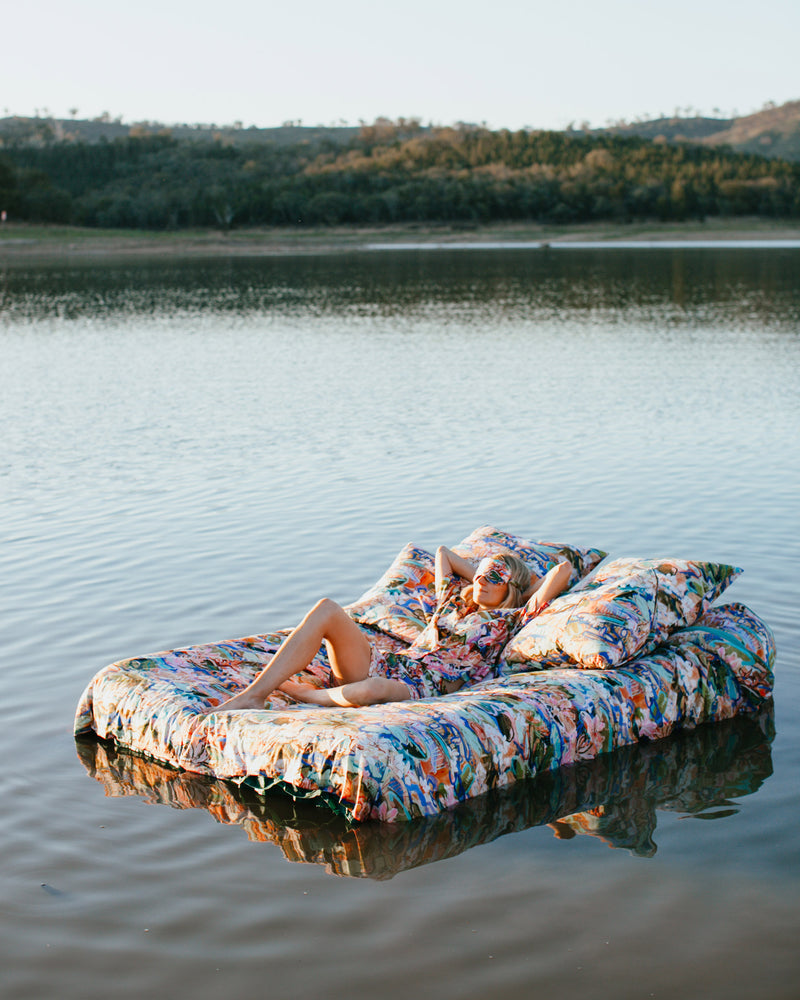 Kip&Co x Kezz Brett Waterlily Waterway Organic Cotton Quilt Cover