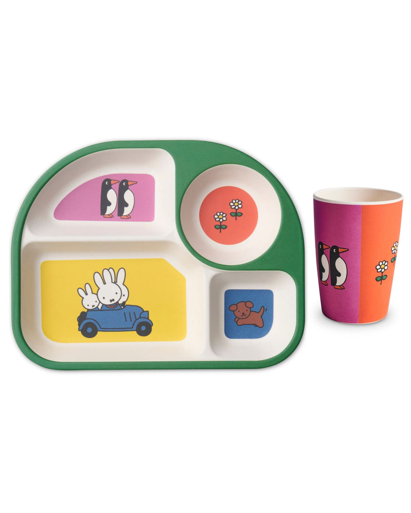 Kip&Co x Miffy Miffy's Adventures Bento Tray & Cup Set