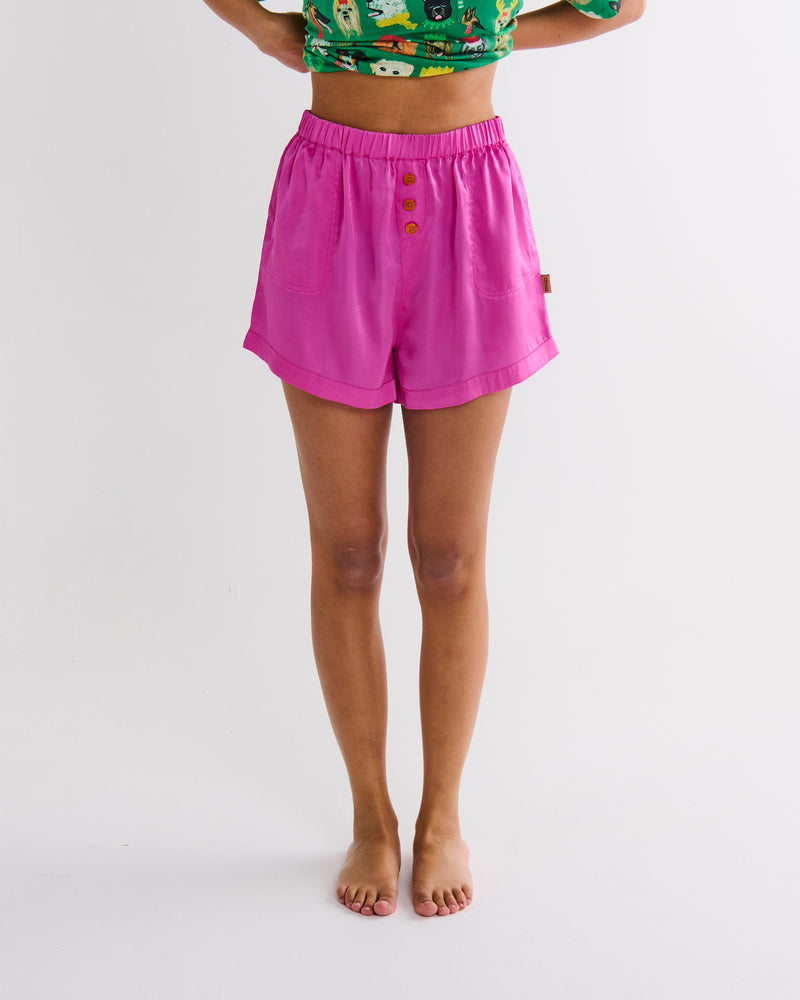 Flirty Eco Satin Shorts & Cami Pyjama Set