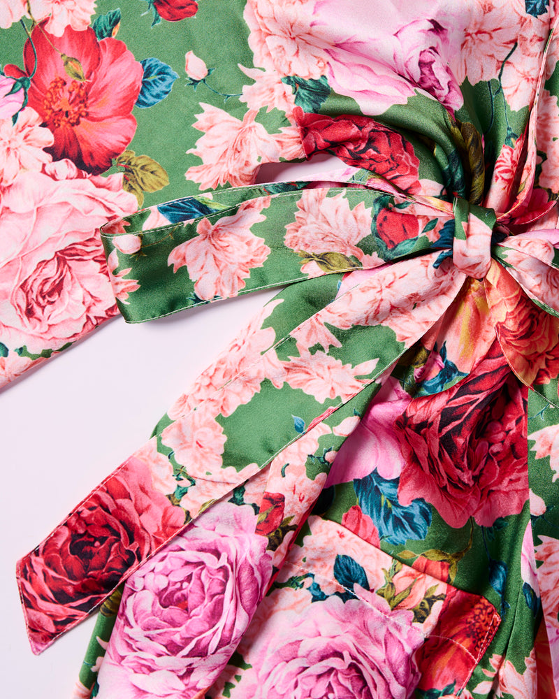 Rose Garden Eco Satin Robe