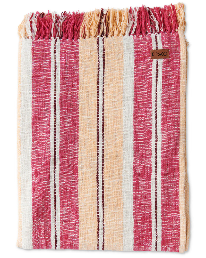 Apricot Sherbet Woven Throw