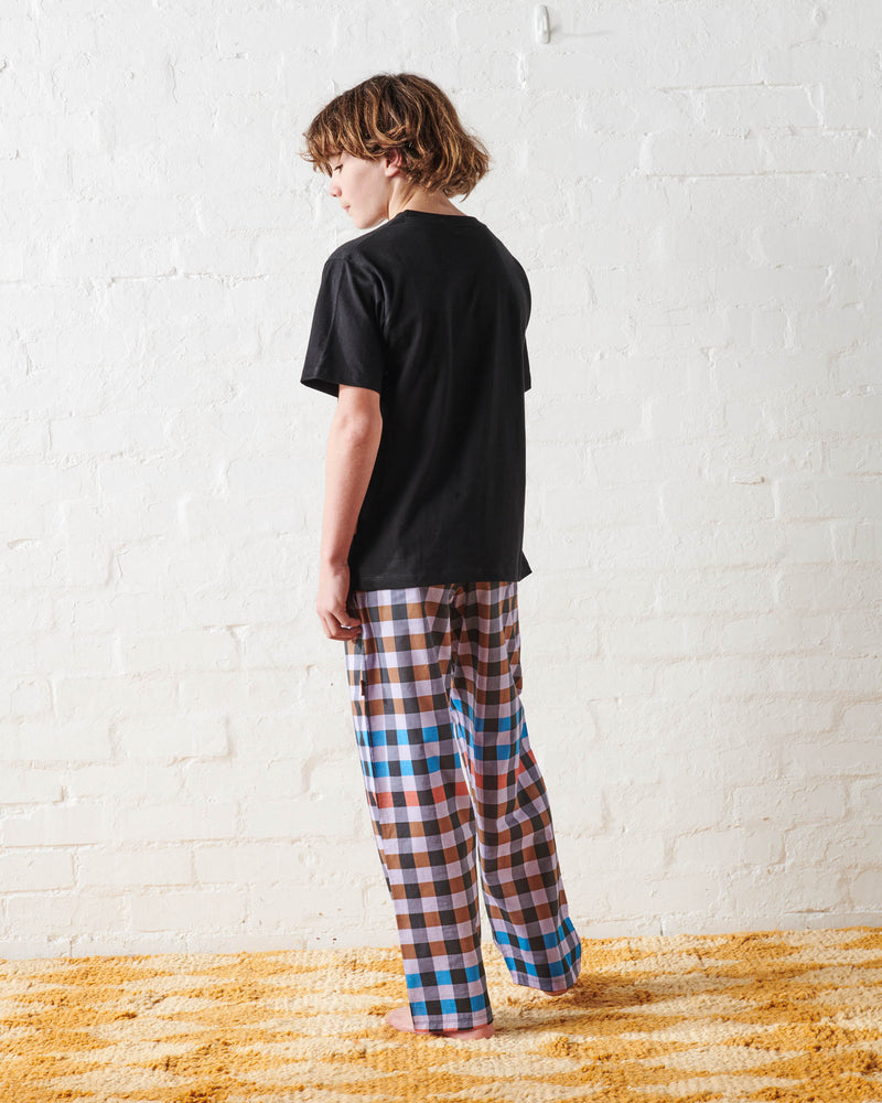 Treasure Tartan Teen Organic Cotton Tee & Pant Pyjama Set