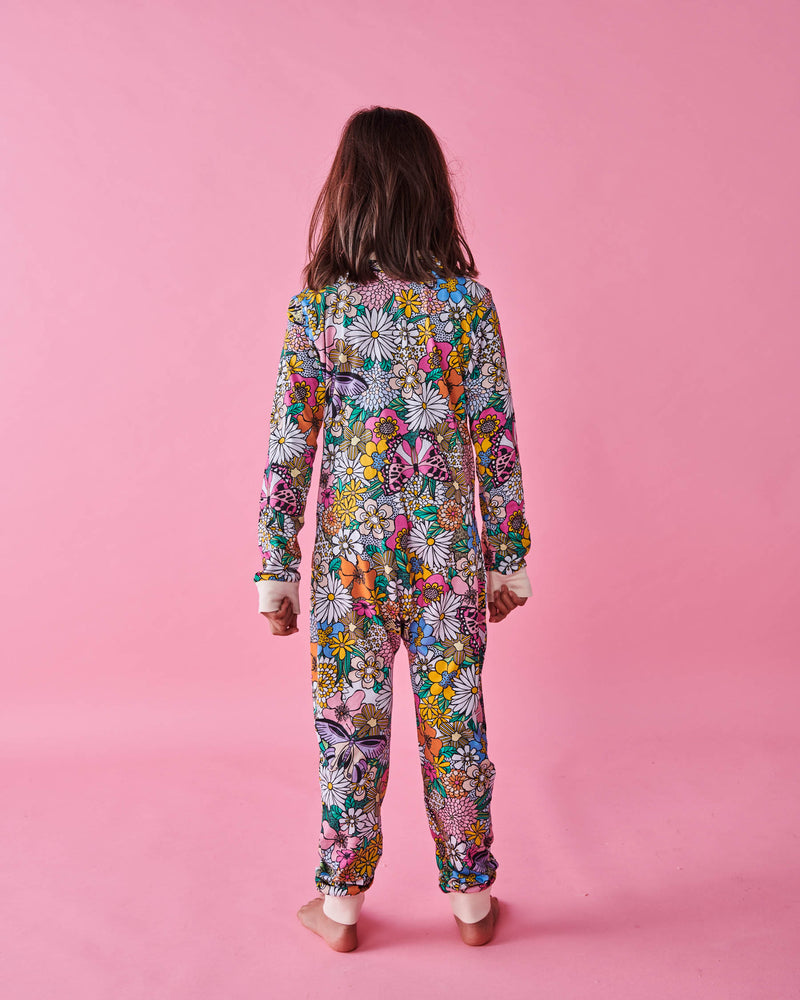 Bliss Floral Organic Cotton Pyjama Onesie