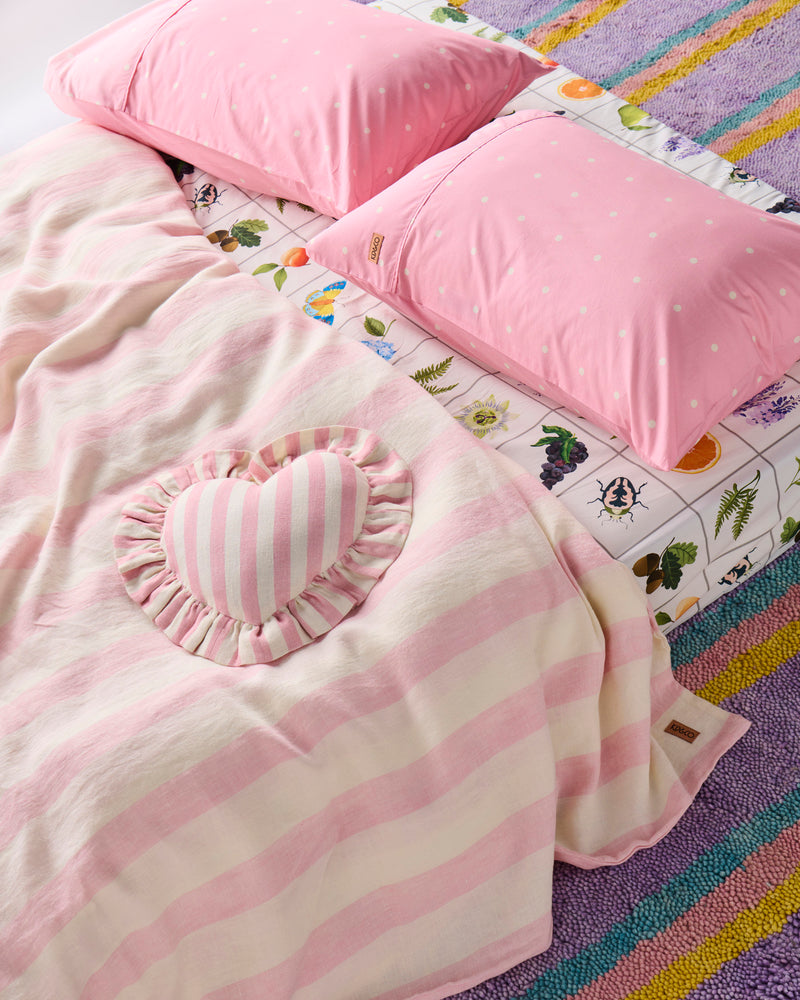 Candy Stripe Linen Quilt Cover