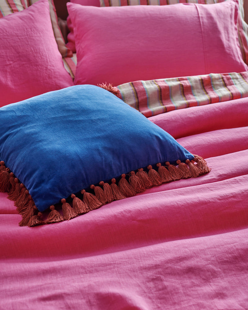 Aurora Pink Linen Pillowcases