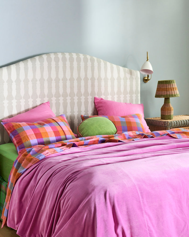 Super Pink Velvet Quilt Cover