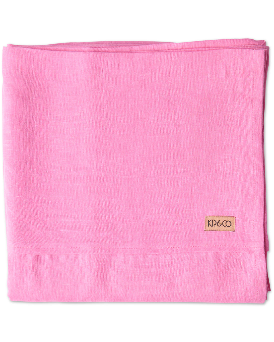 Aurora Pink Linen Flat Sheet