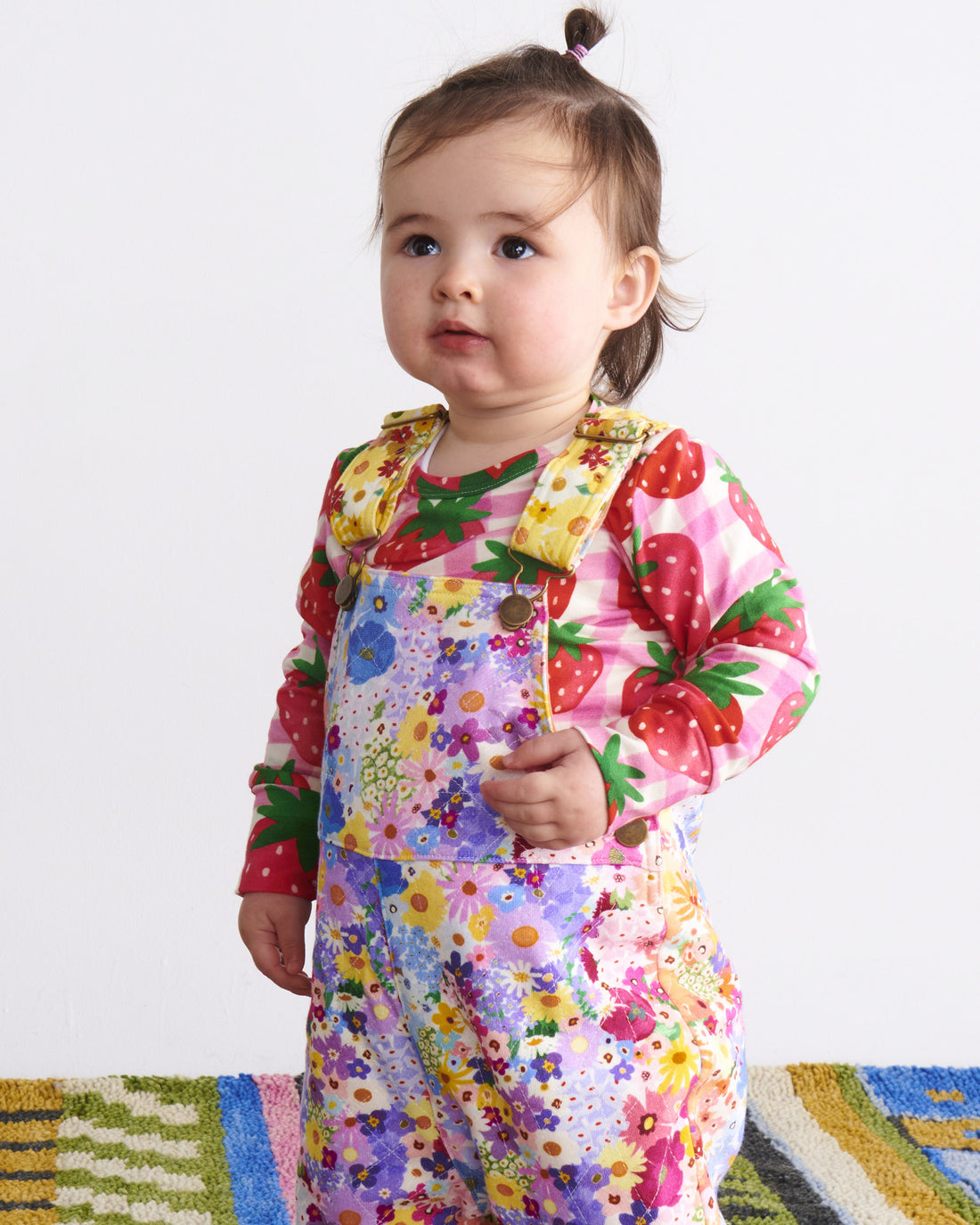 Posie Lane Organic Cotton Quilted Fleece Overalls