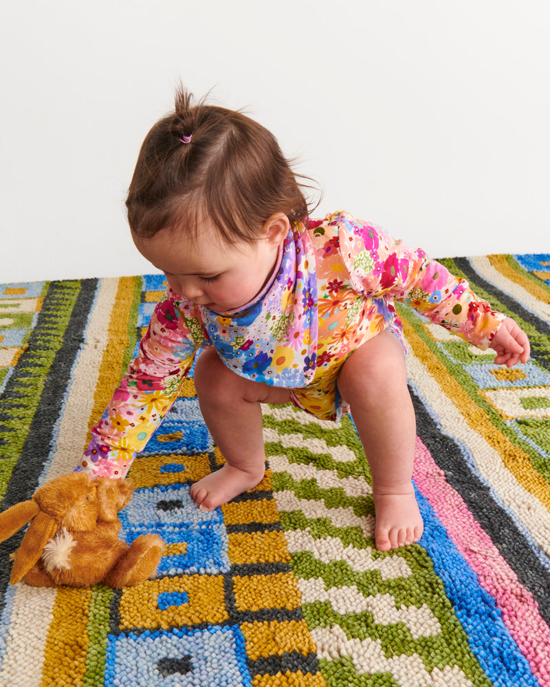 Strawberry Bloom Organic Cotton Dribble Bib Set