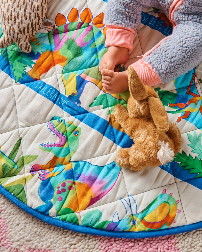 Dino Safari Quilted Baby Play Mat