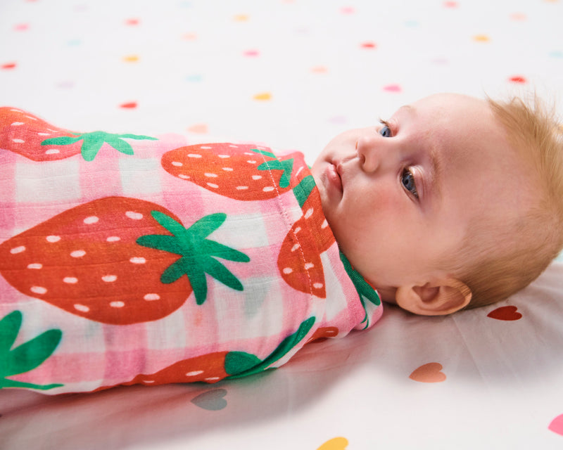 Strawberry Jam Bamboo Swaddle