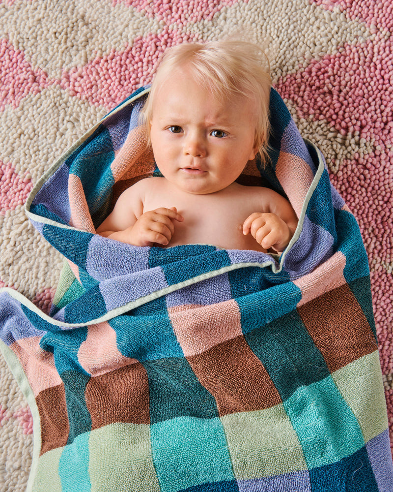 Woodlands Tartan Terry Baby Towel