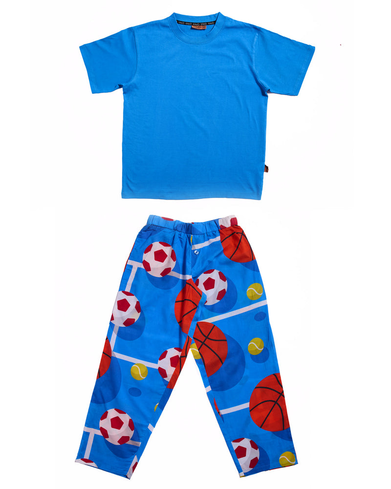 Balls Up Teen Organic Cotton Tee & Pant Pyjama Set