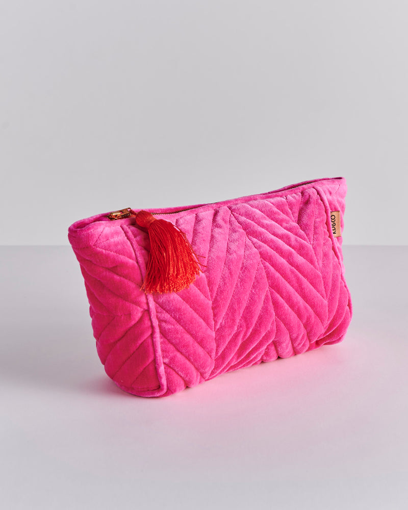 Me And You Velvet Toiletry Bag