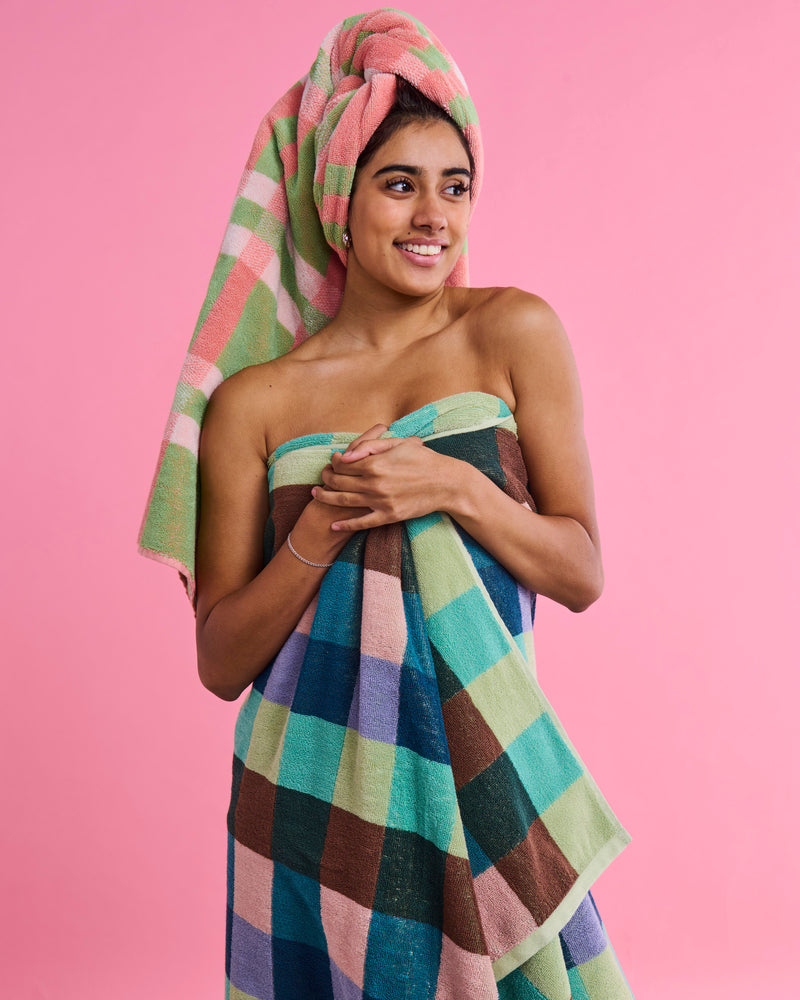 Woodlands Tartan Terry Bath Towel