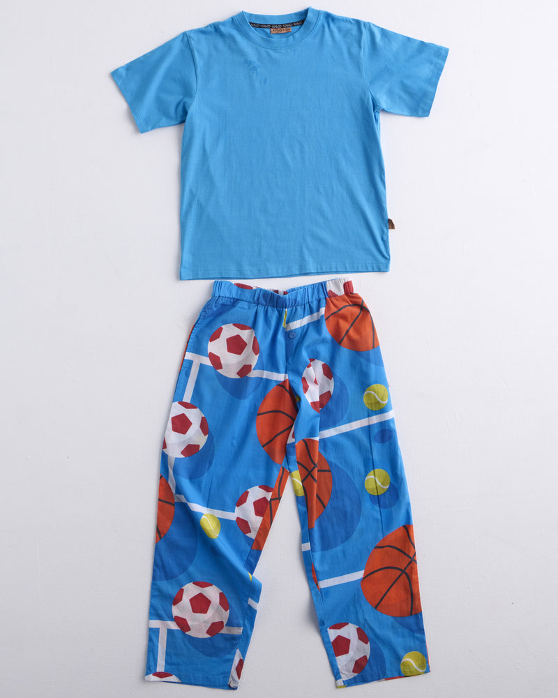 Balls Up Teen Organic Cotton Tee & Pant Pyjama Set