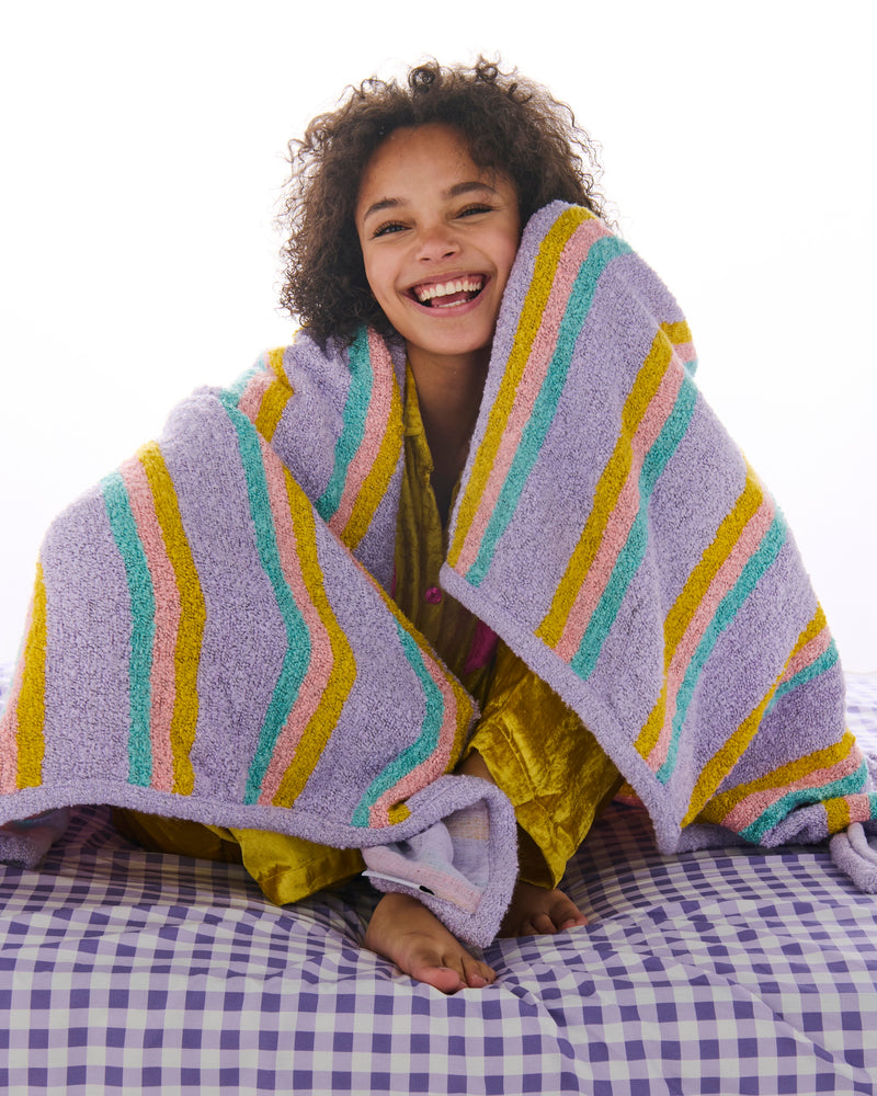 Mirage Stripe Boucle Blanket