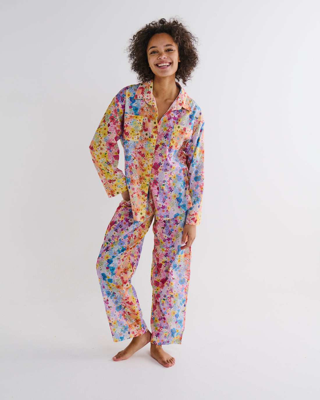 Posie Lane Organic Cotton Long Sleeve Shirt & Pant Pyjama Set