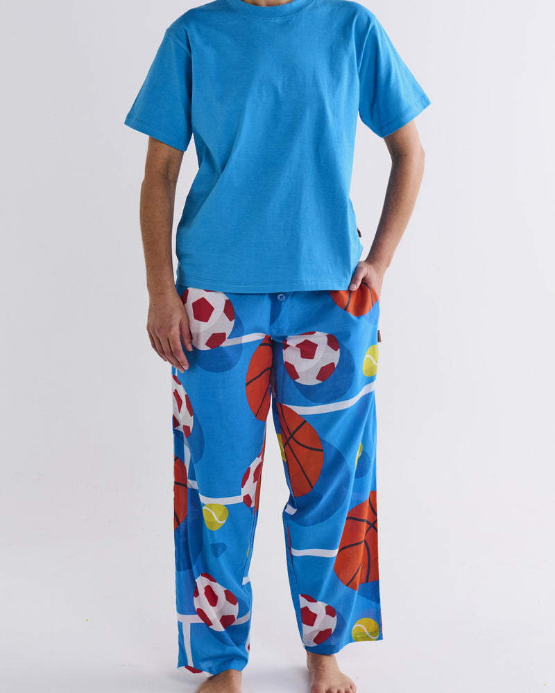 Balls Up Teen Organic Cotton Tee & Pant Pyjama Set