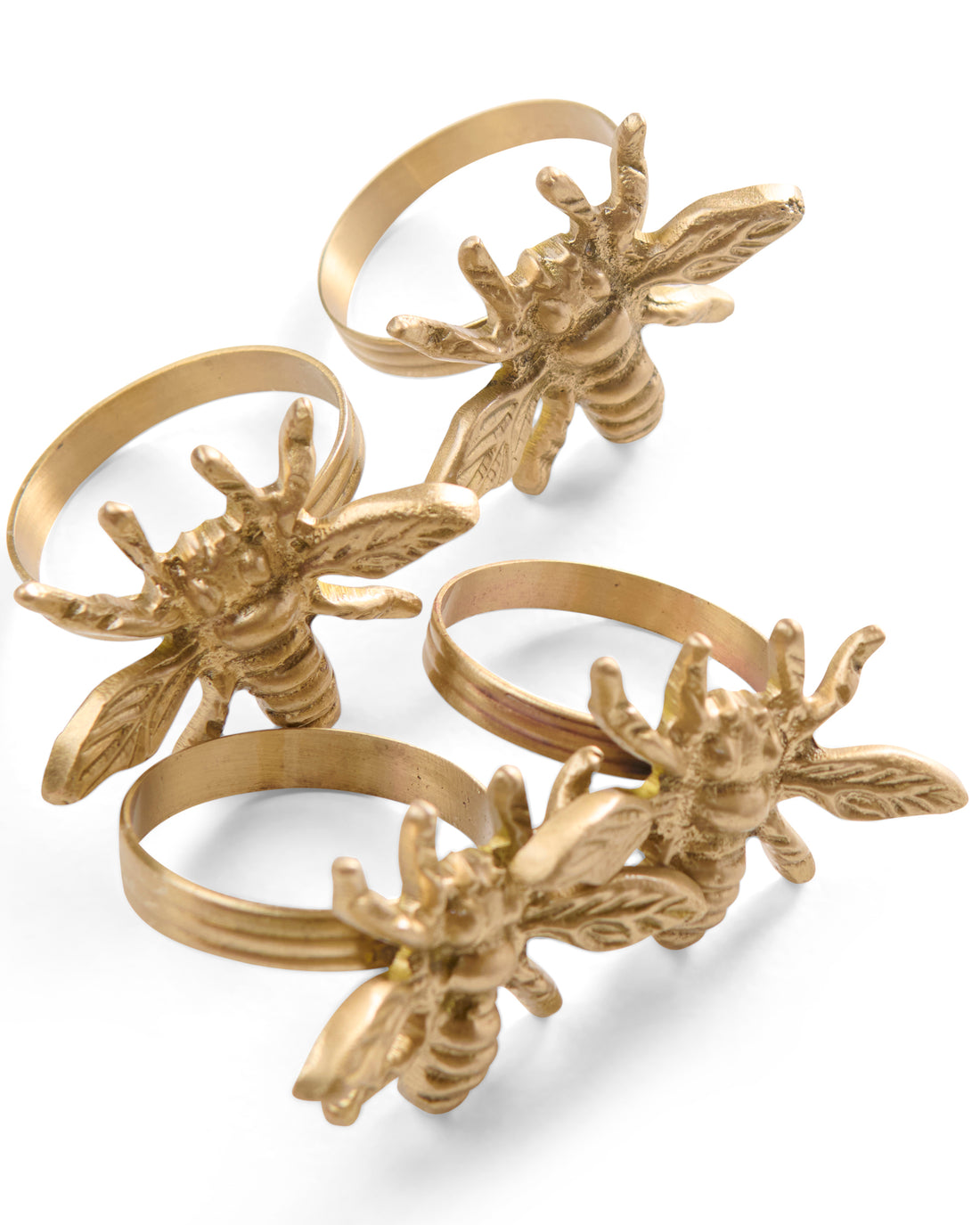 Bumble Brass Napkin Rings