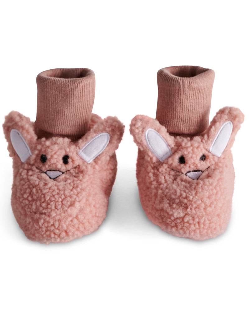 Bunny Pink Baby Booties