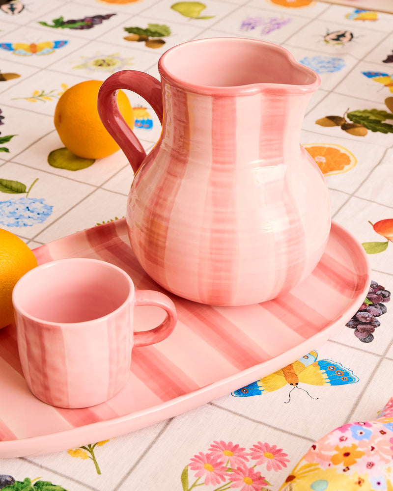 Pink Stripe Mug 2P Set