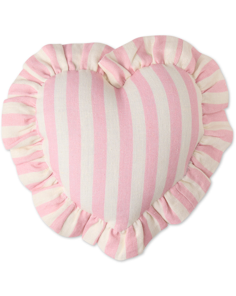 Cotton Candy Heart Frill Upholstery Cushion