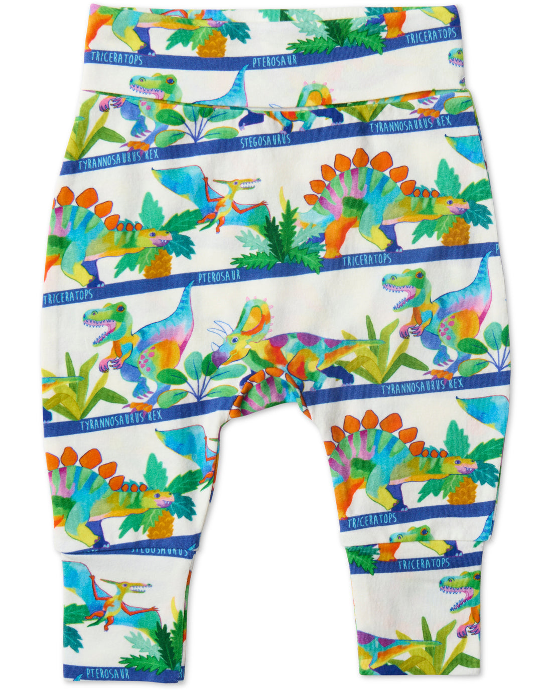 Dino Safari Organic Drop Crotch Pant