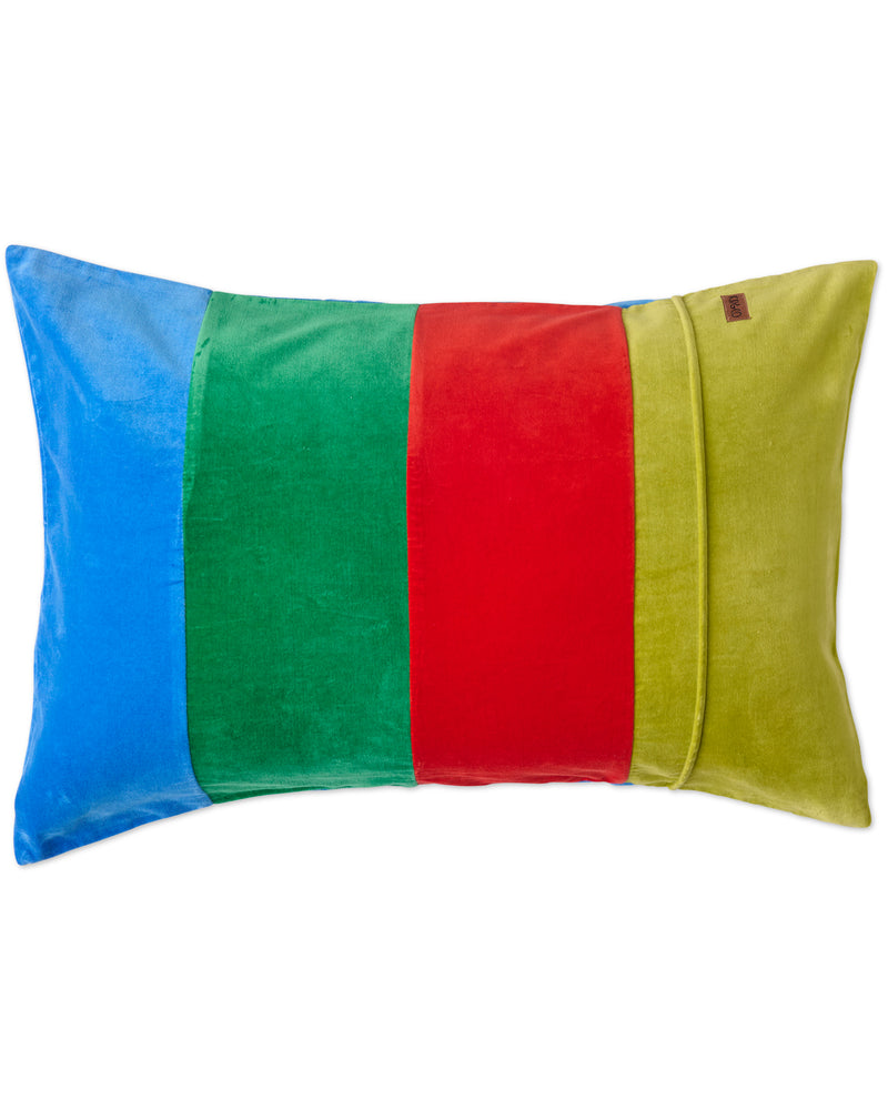 Forever Young Panelled Velvet Pillowcase