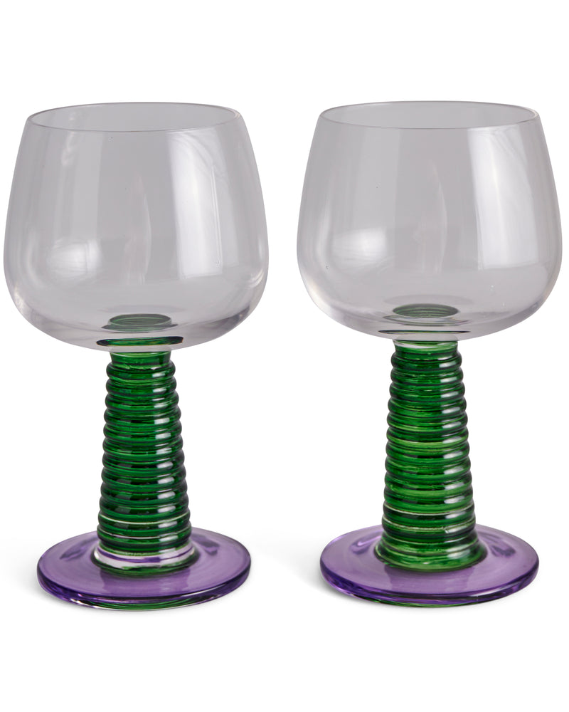 Garden Party Stalk Wine Glass 2P Set