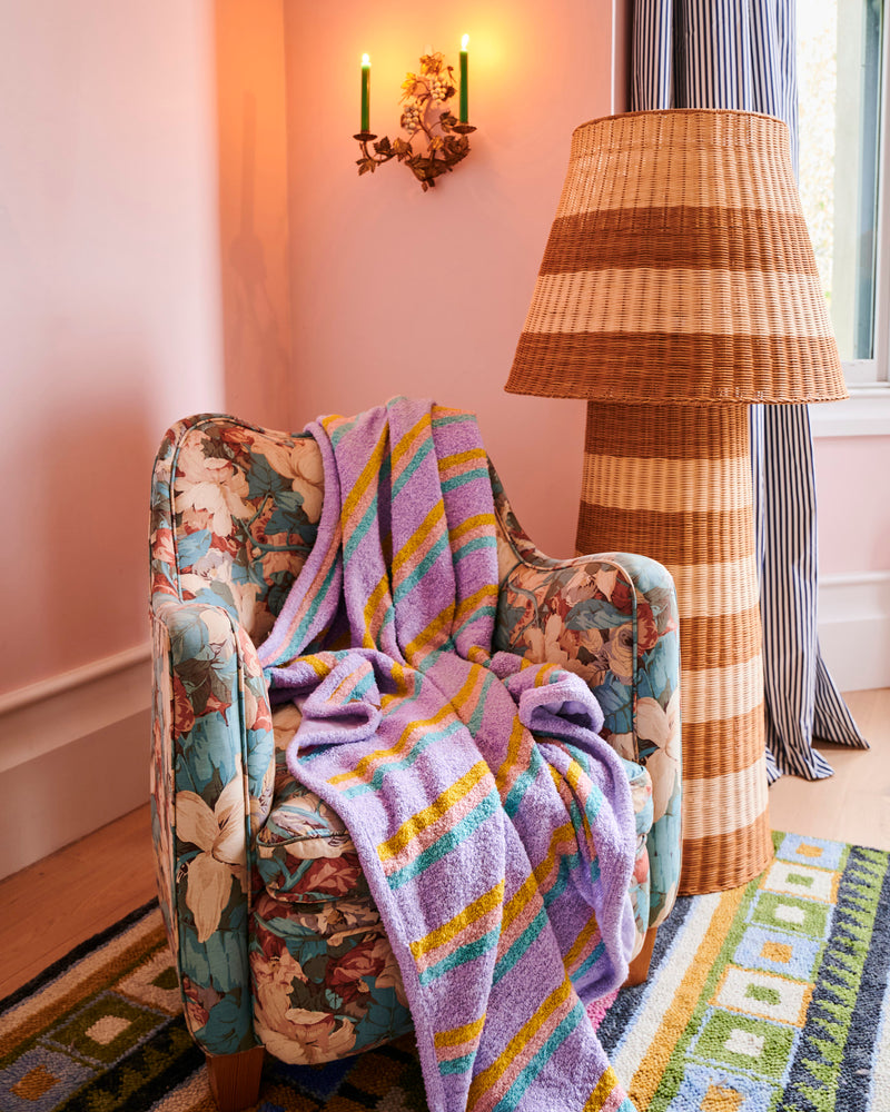 Mirage Stripe Boucle Blanket