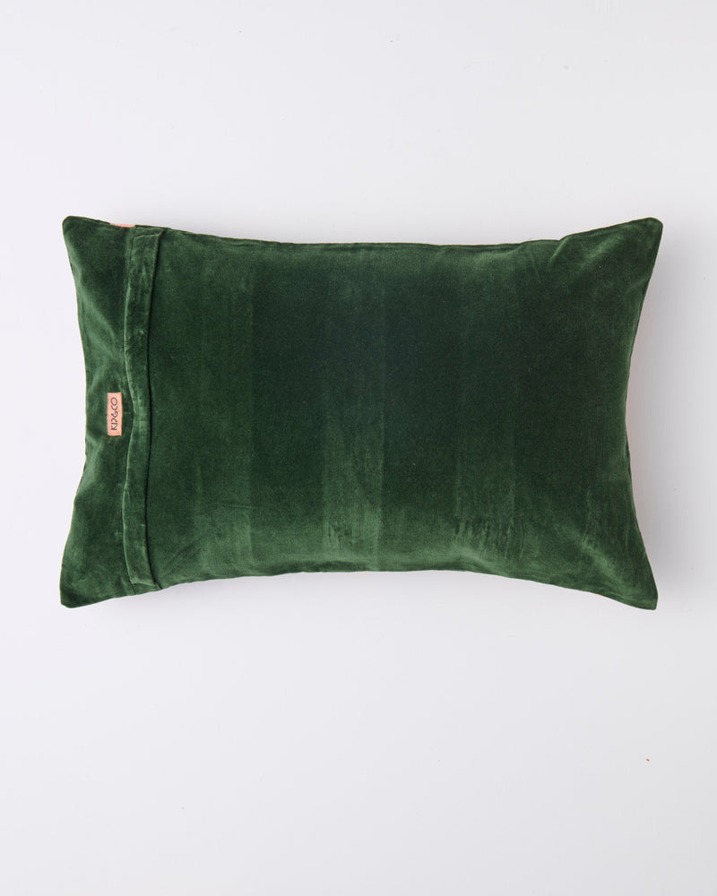 Tuscan Stripe Velvet Rectangle Cushion