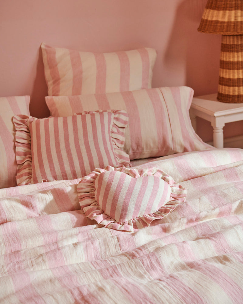 Cotton Candy Square Frill Upholstery Cushion