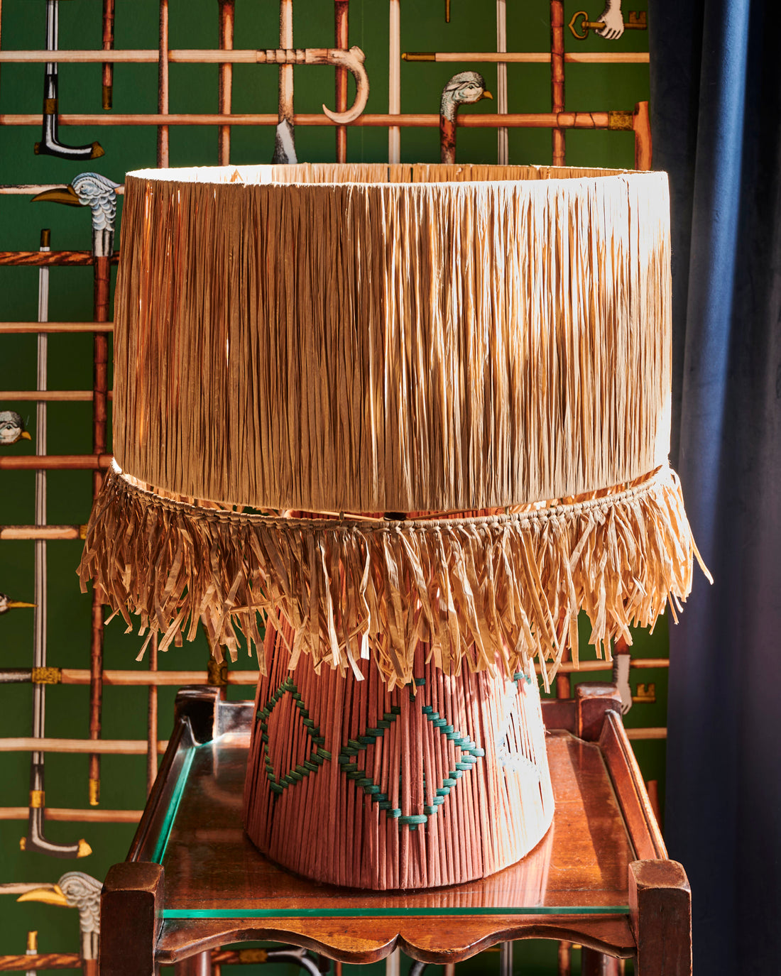 Como Raffia Lamp