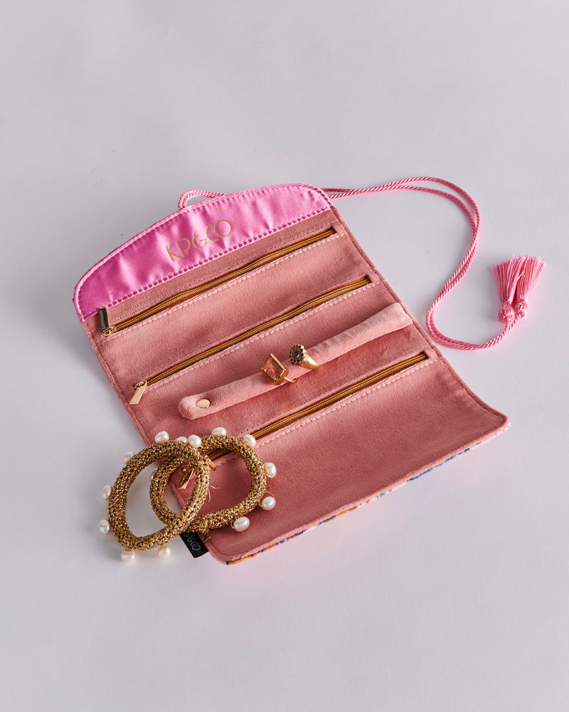 Lyon Velvet Jewellery Roll