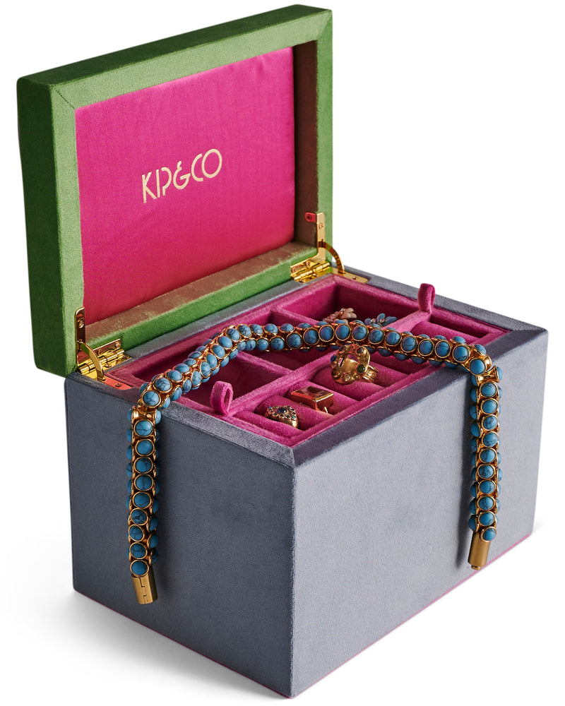 Kaleidoscope Velvet Jewellery Box Large