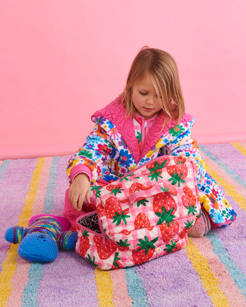 Rainbow Flowers Kuddle Kids Robe