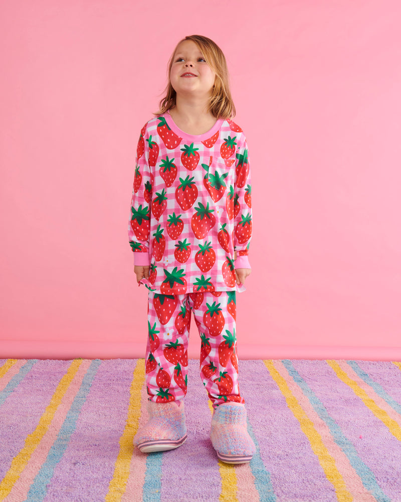 Strawberry Jam Organic Cotton Long Sleeve Top & Pant Pyjama Set