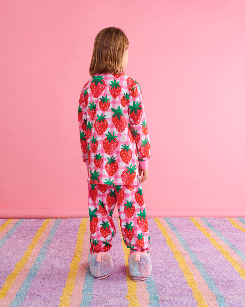 Strawberry Jam Organic Cotton Long Sleeve Top & Pant Pyjama Set