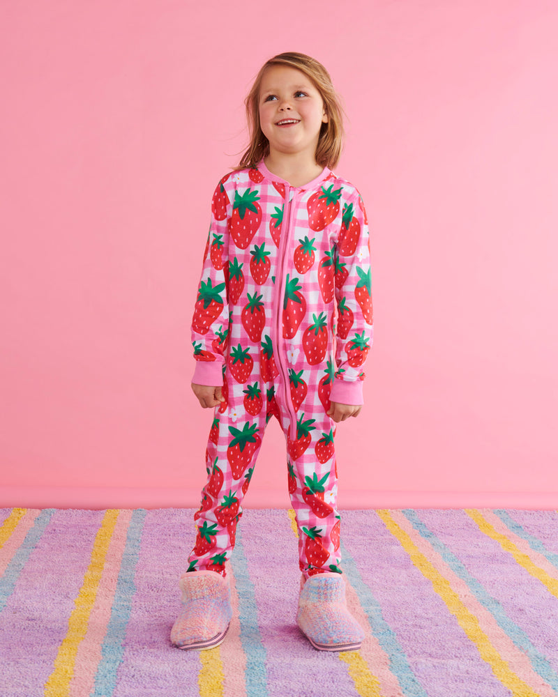 Strawberry Jam Organic Cotton Pyjama Onesie