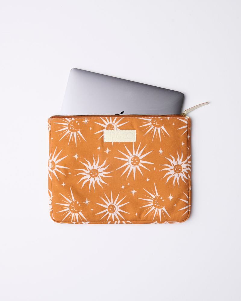 Ray Of Light Ochre Laptop Case