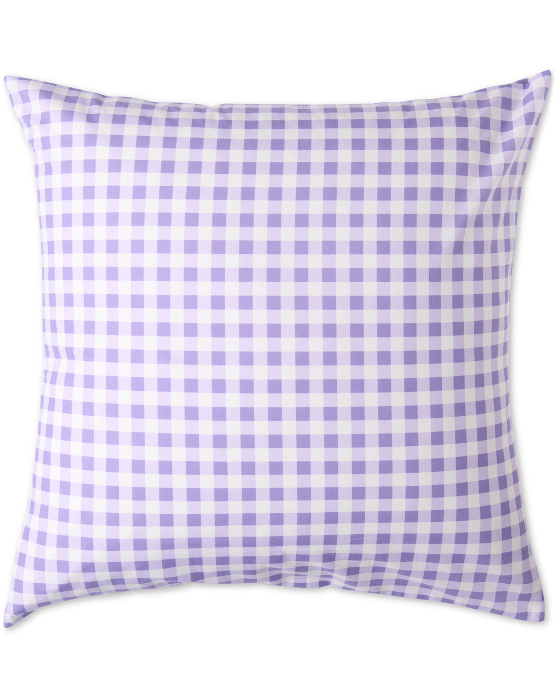 Lilac Gingham Organic Cotton European Pillowcases