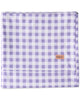 Lilac Gingham Organic Cotton Flat Sheet