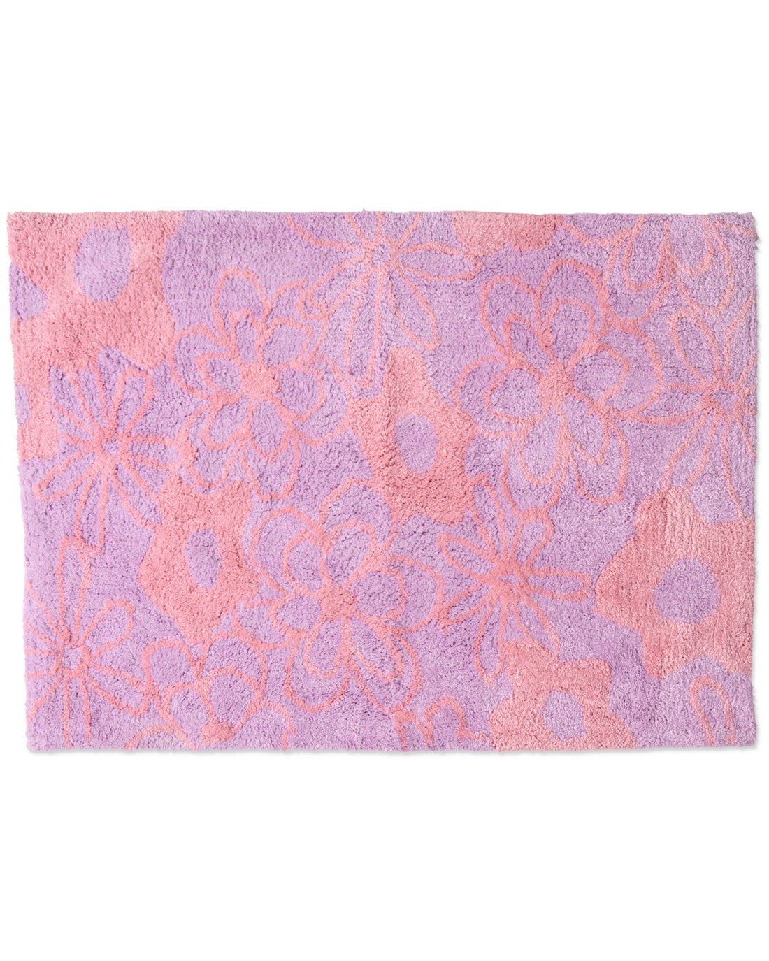 Peach Fleur Bath Mat